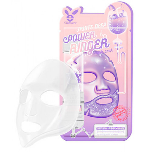 Тканевая маска для лица фруктовая   Fruits Deep Power Ringer Mask   23ml Elizavecca